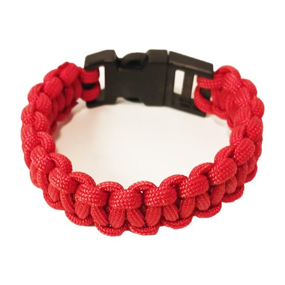 Paracord Bracelet in Red - Picture 1 of 3